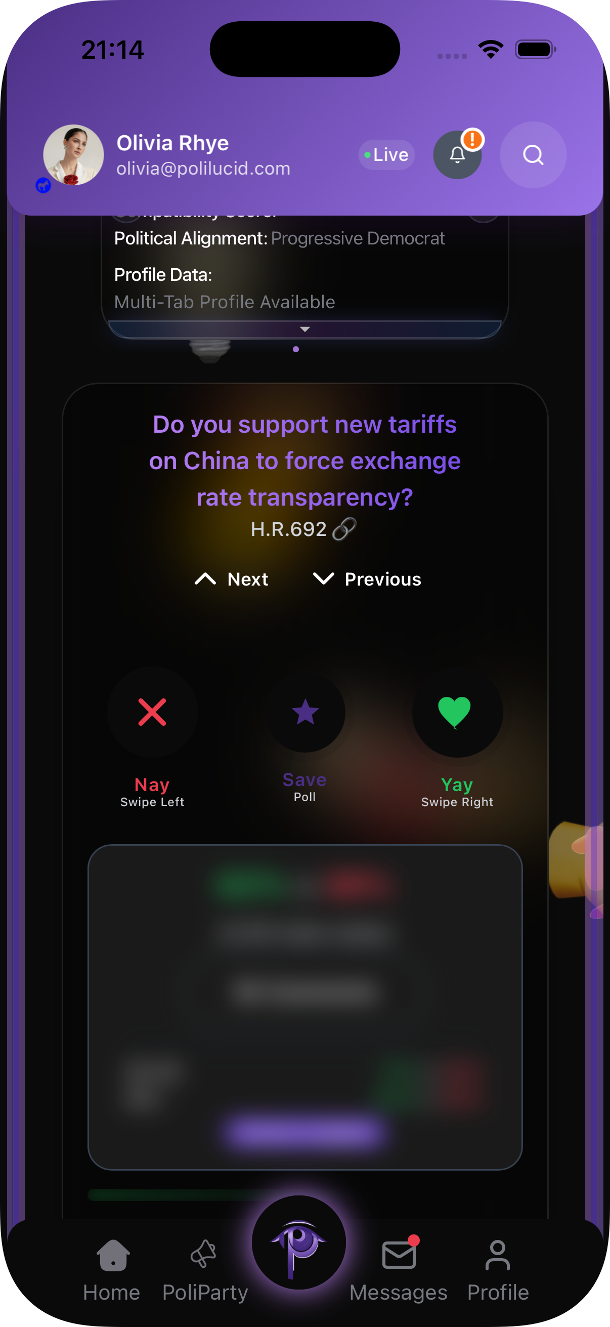 Interactive Polls - dark mode